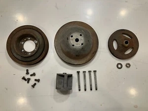 1961 1962 Pontiac Bonneville Catalina Pulleys Water Pump Power Steering Crank - Picture 1 of 15
