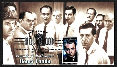 USA, SCOTT # 3911, ILLUSTRATED FDC COVER OF HENRY FONDA, 12 ANGRY MEN MOVIE 2005 - Image 1 of 2