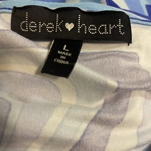 DEREK HEART Tank Top with Ruching blue - Picture 1 of 5