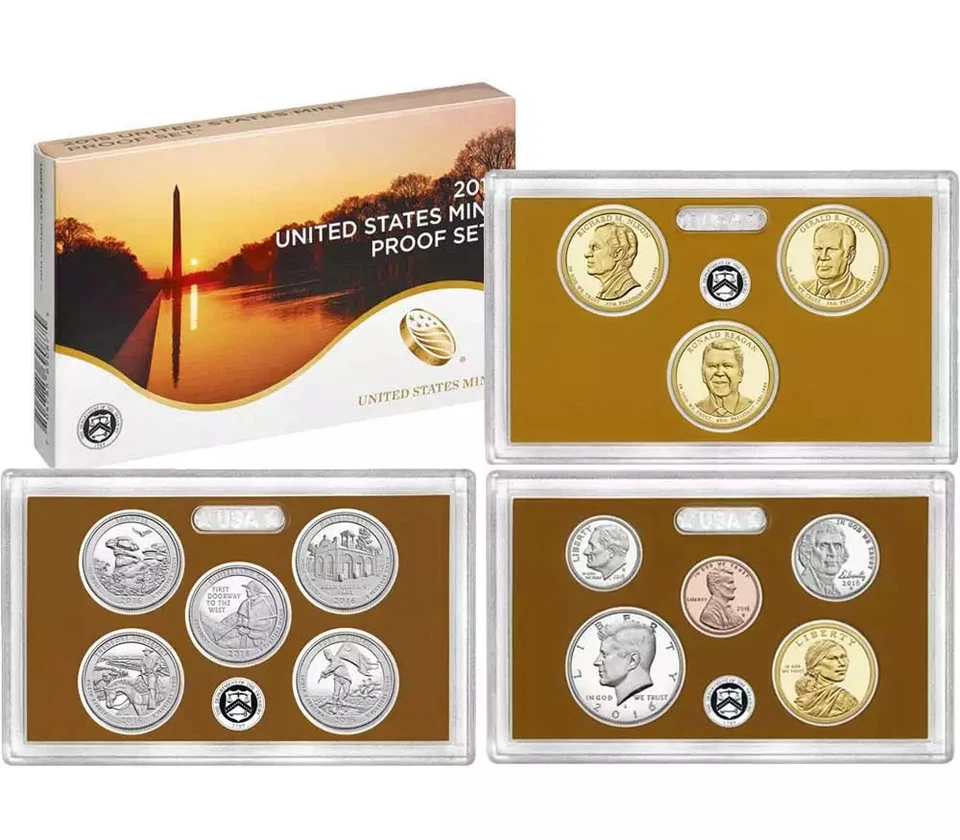 2016-S U.S. Clad Proof Set: Complete 13-Coin Set, with Box and COA - Image 1 of 1