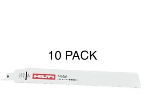 10 Reciprocating Saw Blades HILTI 9” 14 Tpi Premium Metal Cutting For Sawzalls - Picture 1 of 12
