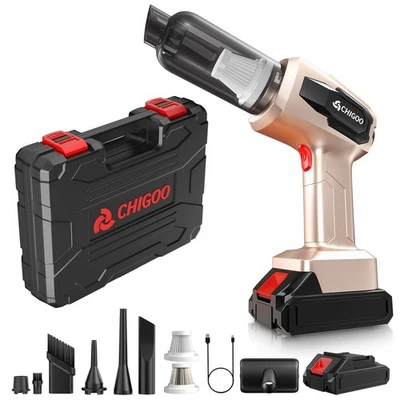 Car Vacuum Portable Cordless, 35000Pa High Power Dust Buster, 6-in-1 Handheld... - Image 1 of 4