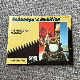 KOEI Nobunaga's Ambition Original Instruction Manual English Nintendo NES