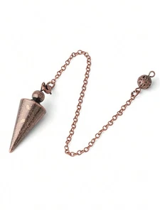 1PC Antique Metal Copper Pendulum for Divination Dowsing Wicca Balancing Healing - Picture 1 of 4