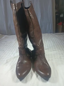 Gianni Bini Damen Reitstiefel Leder Obermaterial Braun Größe 7,5M - Bild 1 von 12