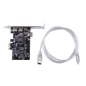 Carte adaptateur PCIe 4 ports (3 x 6 broches + 1 x 4 broches) Firewire 800 IEEE 1394 High3370 - Photo 1/6
