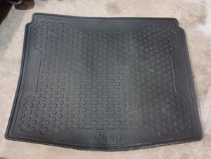 17-21 JEEP COMPASS REAR TRUNK CARGO FLOOR OEM CARPET RUBBER LINER MAT COVER USED - Picture 1 of 2