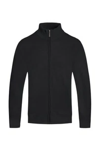 Mens Solid Full Zip Sweater - Picture 1 of 12