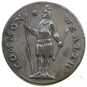 1788 12 m R-4 - Stout Indian Massachusetts Cent Colonial Copper Coin - Bild 1 von 2