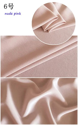 55'' Wide 16 Momme Crepe Silk Fabric CDC Solid Pure Nature Silk Crepe De Chine - Image 1 of 4