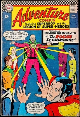 ADVENTURE COMICS #349 GD+ 1ST UNIVERSO 'THE ROGUE LEGIONNAIRE' 1966 CURT SWAN - Image 1 of 4