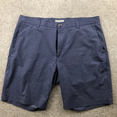 Pantalones Cortos Peter Millar Para Hombre 35 Azul Cuadros Corona Deporte Golf Rendimiento Informal Foto 1 de 4