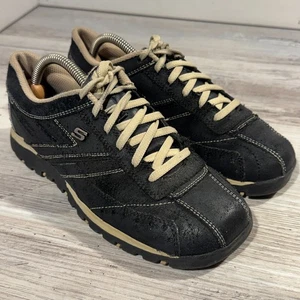 Zapatos Skechers para mujer 6,5 Grand Jams Zapatillas Oxford con cordones 99364 Negro Gamuza - Imagen 1 de 12