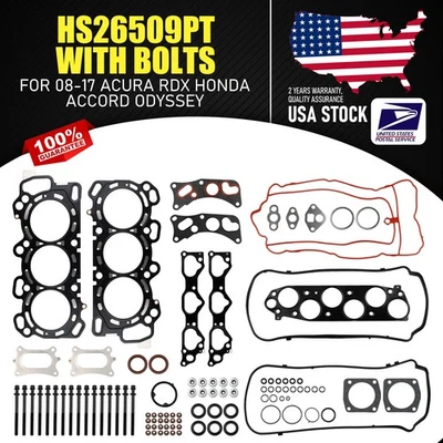 NEW Original Head Gasket Set+Bolts HS26509PT Fit For 2009-2014 HONDA RIDGELINE - Изображение 1 из 4