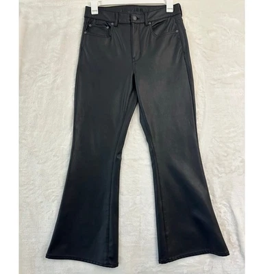 Pantalones acampanados de cuero sintético American Eagle 12 motociclistas Foto 1 de 4