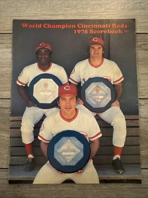 World Champion Cincinnati Reds 1976 Scorebook Vintage Cincinnati VS Pittsburgh - Image 1 of 4