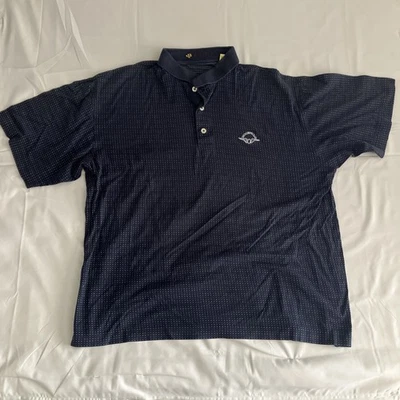 Camisa Polo De Colección The Olympic Golf Club Course Para Hombres XL Azul Punteada Manga Corta Foto 1 de 4