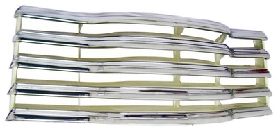 Conjunto de parrilla cromada y crema 1947 48 49 50 51 52 53 camioneta Chevy Foto 1 de 3