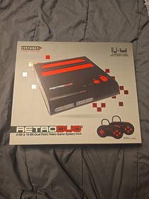 Retro-Bit retro Duo Red & Black Console NES SNES Tested And Working 