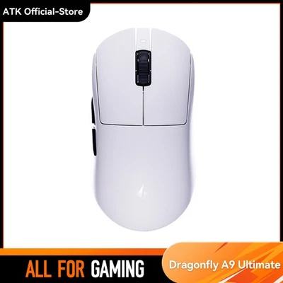 Mouse inalámbrico para juegos ATK Dragonfly A9 Ultimate 53 g PAW3395 3950 8 KHz Pro Foto 1 de 4