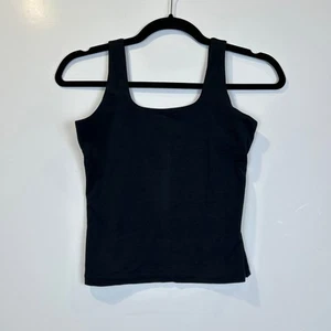 Camiseta sin mangas corta Everlane The Square Neck negra para mujer XXS NUEVA CON ETIQUETAS - Imagen 1 de 5