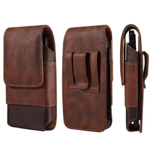 Universal Leder Herren Gürteltasche Handy Gürtelclip Case Handy Holster Etui - Bild 1 von 20
