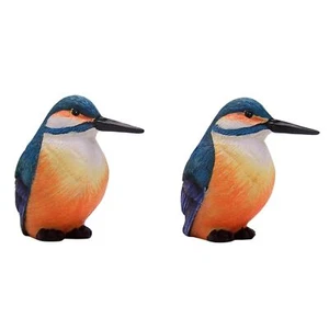 Colorful Shelf Sitting Hummingbird Figurines Freestanding Home Decoration Set... - Picture 1 of 6