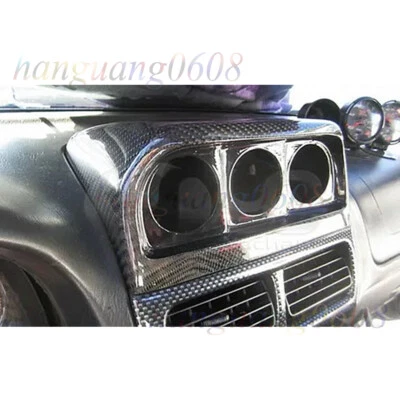 Carbon Fiber Triple Dashboard Gauge Pod For 1997-2000 Subaru Impreza GC8 Style - Image 1 of 4