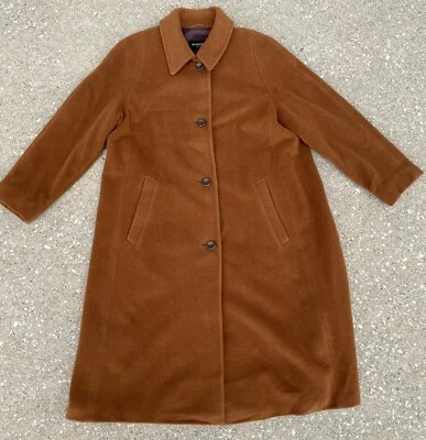 Casaco trench vintage Schneiders Salzburg lã virgem angorá feminino 12 - Imagem 1 de 4