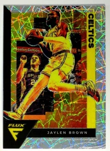 Panini Flux Silver Laser Prizm Jaylen Brown 2020-21 Boston Celtics SP #8 - Imagen 1 de 3