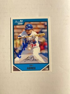 Los Angeles Dodgers TONY ABREU Signed Card