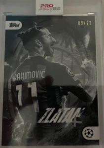 Topps Project 22 Artista Zlatan Ibrahimovic por Che Heijnen Negro Paralelo 9/22 SP - Imagen 1 de 3