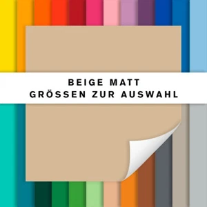 Fliesenaufkleber beige matt | Fliesensticker für Küche und Bad | alle Größen - Bild 1 von 1