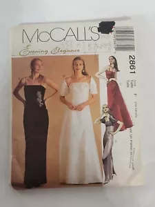 McCalls Vtg Pattern 2861 Misses Dress Wrap Spaghetti Strap CUT Sz 16, 18, 20 - Picture 1 of 2