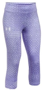 Under Armour Leggings Capri Youth Girls Active wear Sport Athletic Trouser BTS - Picture 1 of 4
