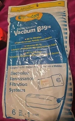 6 bolsas de filtro Electrolux Renaissance bote aspiradora estilo R 9000 8000  Foto 1 de 4