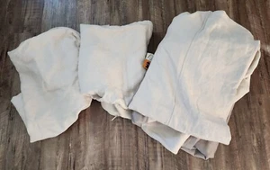 IKEA HOVAS Chair Armchair Cover Slipcover Pure Linen Natural Color Comfort Works - Picture 1 of 12