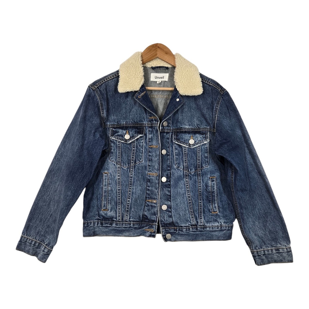 Chaqueta Pinko De Denim Con Efecto Usado - Azul Gris Para Mujer