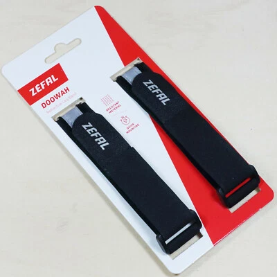 Zefal DOOWAH Hosenband - 2 Stück = 1 Paar - schwarz mit Reflexstreifen