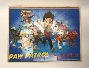 Set of 2 Wood box Full Of Puzzles PAW PATROL (5), PJMASKS (7) Numbered, PreOwned - Picture 1 of 7