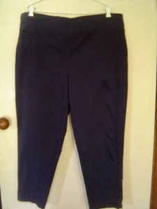 Quality Sue LIKE NEW!! STRETCHY NAVY AUTOGRAPH PULL-ON 7/8 PANTS Plus size 16/18 - Picture 1 of 3