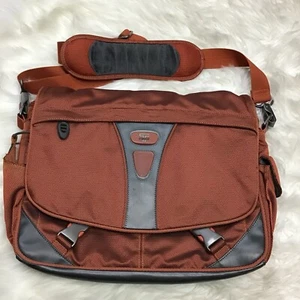 Tumi T-Tech Ballistic Nylon Expandable Messenger Bag Laptop Orange 05508FLM - Picture 1 of 14