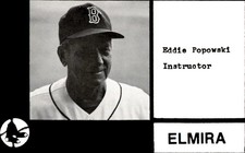 1987 Elmira Pioneers (Black) Cain #32 Eddie Popowski CO - NM Baseball Card