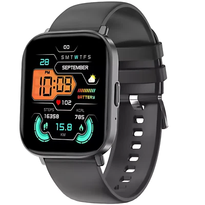Smartwatch Herren Damen Fitness Tracker Fitnessuhr mit Schrittzähler, Blutdruck - Bild 1 von 4