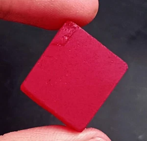 DYED 70-80 Carat Africa Red Ruby Cube Rough Not Certified Gemstone SMP - Picture 1 of 7