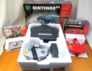 OEM Nintendo 64 Home Video Game Console 2 Controllers and a Game Original Boxes - Bild 1 von 10