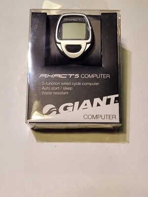 Giant Brand Axact 5 Ciclo Computer Velocità, Distanza di Viaggio, Contachilometri, Orologio - Immagine 1 di 4