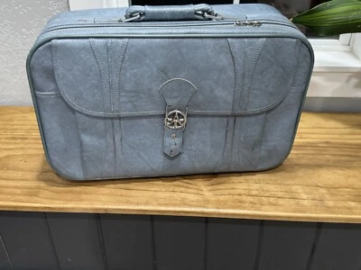 Maleta de viaje de lujo vintage American Tourister bolsa de equipaje | azul bebé  Foto 1 de 4