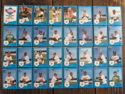 1989 ProCards TACOMA TIGERS Minor League Baseball Set 32 Different Cards McGwire - Image 1 of 4