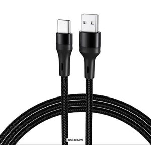 Braided USB to USB-C Cable Fast Charge Sync Cord Samsung Motorola Apple Iphone - Picture 1 of 3